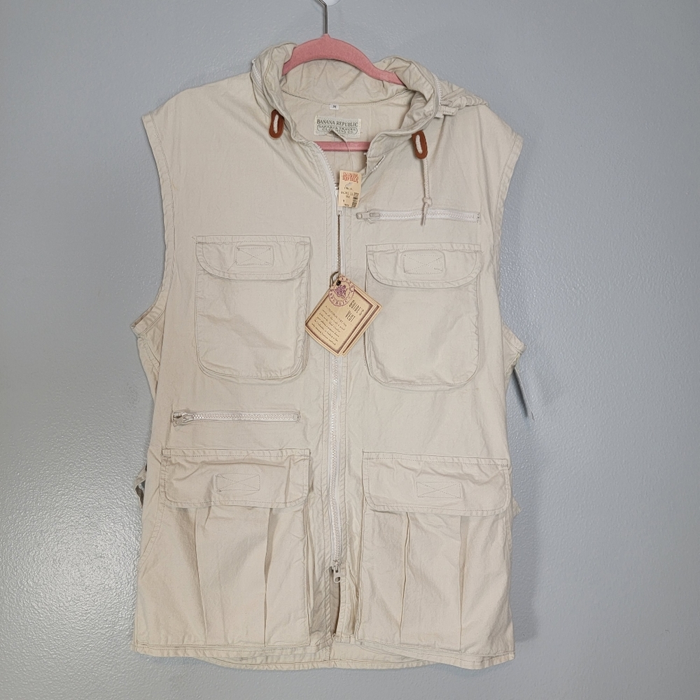 NWT Vintage Banana Republic guides/ travel/safari vest